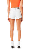 Lovefery TITANIA WHITE RHINESTONE FRINGE SIDE DENIM SHORT