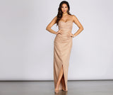 Lovefery Skylar Glitter Shine Ruched Dress