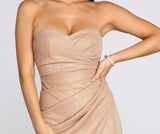 Lovefery Skylar Glitter Shine Ruched Dress