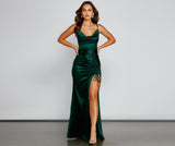 Lovefery Sienna High-Slit Ruched Formal Dress