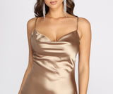 Lovefery Slick Chick Satin Mini Dress