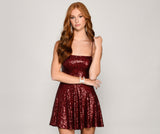 Lovefery Sassy In Sequins Skater Dress