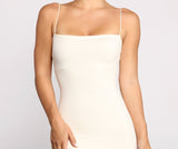 Lovefery Slaying Knit Sleeveless Ribbed Midi Dress