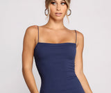 Lovefery Slaying Knit Sleeveless Ribbed Midi Dress