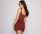 Lovefery Sleeveless Shaggy Knit Mini Dress