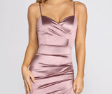 Lovefery Slick 'Em Satin Mini Dress