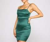 Lovefery Sleek Vibes Satin Mini Dress