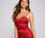 Lovefery Sleek Vibes Satin Mini Dress