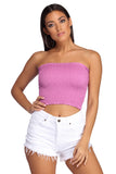 Lovefery Smock It Up Tube Top