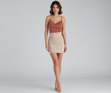 Lovefery Simple And Sultry Slinky Knit Bodysuit