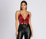 Lovefery Sleek In Satin Bodysuit