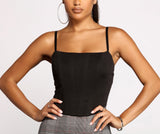 So Chic Corset Sleeveless Top