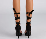 Lovefery Feelin' Fab Lace-Up Platform Stilettos