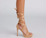 Lovefery Feelin' Fab Lace-Up Platform Stilettos