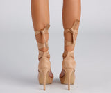 Lovefery Feelin' Fab Lace-Up Platform Stilettos