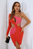 Lovefery One Shoulder Cut Out Dress