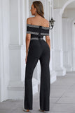 Lovefery Quilla Black Off Shoulder Jumpsuit