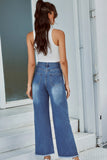 lovefery Ripped Denim Straight-leg Trousers