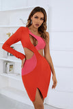 Lovefery One Shoulder Cut Out Dress