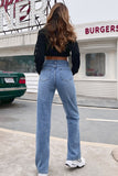 lovefery High Waist Slit Jeans