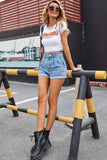 lovefery Denim Straight Shorts