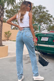 lovefery Vintage Ripped High-Waisted Jeans