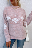 Snowflakes Basic Half A Turtleneck Tops