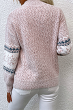 Snowflakes Basic Half A Turtleneck Tops