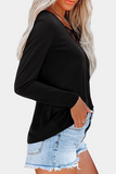 Solid Hollowed Out Split Joint V Neck Tops£¨6 colors£©