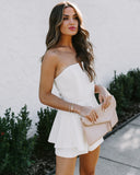 Lovefery Your One + Only Strapless Romper - White