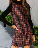 Lovefery Words Of Wisdom Tweed Mini Dress