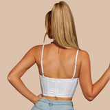 Collina Satin Corset Push-Up Top