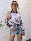 Lovefery Strapless Printed Shirt