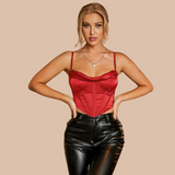 Collina Satin Corset Push-Up Top