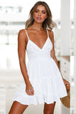 lovefery Sleeveless Lace Halter Dress