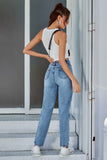 lovefery Ripped High-rise Straight-leg Denim Trousers