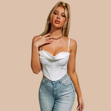 Collina Satin Corset Push-Up Top