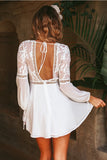 Lovefery Boho Backless Beach Mini Sundress