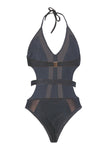 lovefery Mesh Halter One Piece Monokini