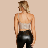 Collina Satin Corset Push-Up Top