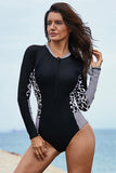 Long Sleeve One Piece Rashguard Diving Suit