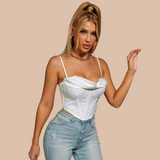 Collina Satin Corset Push-Up Top