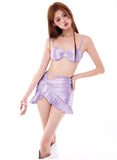 Lovefery Rain Dance 3-Piece Satin Swimsuit Set