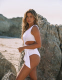 Lovefery Sungazer One Shoulder One Piece - White