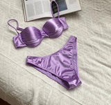 Lovefery Rain Dance 3-Piece Satin Swimsuit Set