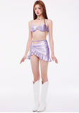 Lovefery Rain Dance 3-Piece Satin Swimsuit Set