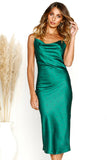 Lovefery Zaniah Satin Cowl Neck Maxi Dress