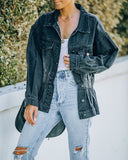 Wilner Elastic Waist Denim Jacket