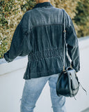 Wilner Elastic Waist Denim Jacket