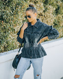 Wilner Elastic Waist Denim Jacket